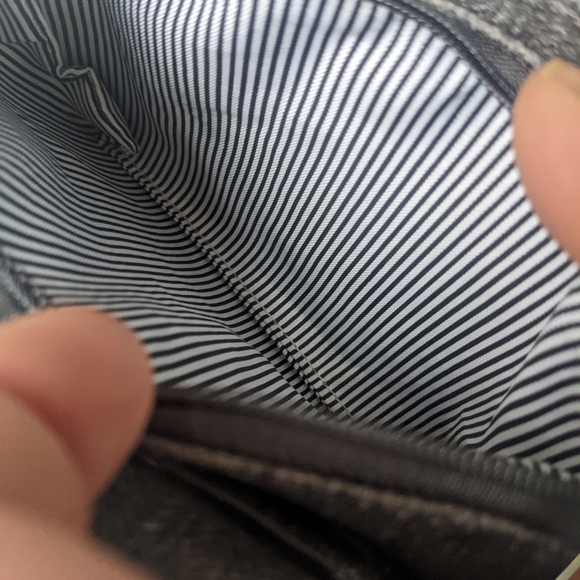 Caracol VEGAN TEXTURED LEATHER "GREY TWEED LOOK" CROSSBODY BAG WRISTLET … - Picture 8 of 15